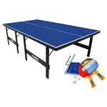 Ficha técnica e caractérísticas do produto Mesa Oficial para Tenis de Mesa / Ping Pong C/ Kit Completo para Jogo de Tenis de Mesa 15mm - Klopf