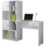 Ficha técnica e caractérísticas do produto Mesa para Computador com Estante América - Artely - Branco
