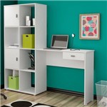 Ficha técnica e caractérísticas do produto Mesa para Computador com Estante de Nicho America Branco - Artely