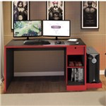 Mesa para Computador Desk Gamer DRX 3000 Siena Móveis Preto/Vermelho