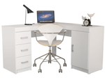 Mesa para Computador/Escrivaninha Bariloche - 1 Porta 3 Gavetas - Politorno