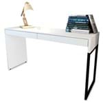 Ficha técnica e caractérísticas do produto Mesa para Computador Escrivaninha 2 Gavetas Desk Branca - Fit Mobel