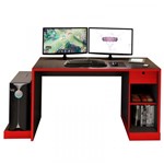 Ficha técnica e caractérísticas do produto Mesa para Computador Notebook Desk Game DRX 3000 Preto/Vermelho - Móveis Leão