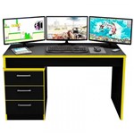 Ficha técnica e caractérísticas do produto Mesa para Computador Notebook Desk Game DRX 5000 Preto/Amarelo - Móveis Leão