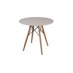 Ficha técnica e caractérísticas do produto Mesa Redonda Eames Eiffel Wood 80cm