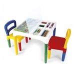 Ficha técnica e caractérísticas do produto Mesinha Didática Infantil com Cadeiras - Poliplac