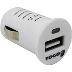 Ficha técnica e caractérísticas do produto Micro Carregador Veicular USB para IPhone, IPod e IPad - Yogo