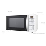Ficha técnica e caractérísticas do produto Micro-ondas LG EasyClean MS3052R 30 Litros - Branco com Puxador Prata 127v