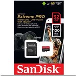 Micro Sd Extreme Pro 32gb 100mb/s Sandisk 4k - o Mais Rápido