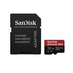 Ficha técnica e caractérísticas do produto Micro Sd Extreme Pro 32gb 100mb S Sandisk 4k - o Mais Rápido