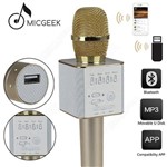 Ficha técnica e caractérísticas do produto Microfone Bluetooth Karaoke Sem Fio com Alto Falante Voice