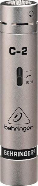 Ficha técnica e caractérísticas do produto Microfone Condensador Behringer C2 Prata