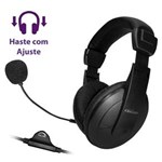Ficha técnica e caractérísticas do produto Microfone Headphone Headset Office Preto 01409 - Bright