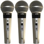 Ficha técnica e caractérísticas do produto 3 Microfone Leson Sm58 P4 Vocal Profissional CHAMP