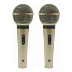 Ficha técnica e caractérísticas do produto 2 Microfone Leson Sm58 P4 Vocal Profissional Champanhe