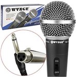 Ficha técnica e caractérísticas do produto Microfone Profissional Dinamico com Cabo WVNGR M-58 M-58