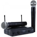 Microfone Wireless Profissional Duplo Sem Fio Weisre Pgx-58 UHF GT456 - Lorben