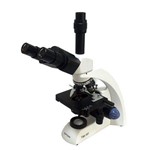 Microscópio Biológico Trinocular com Ampliação de 40x Até 2000x LED e Bateria Recarregável