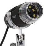 Ficha técnica e caractérísticas do produto Microscópio Digital Usb Zoom 1000x Luz Led Camera 2.0 MP Foto e Vídeo MC1000