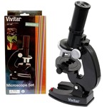 Ficha técnica e caractérísticas do produto Microscópio Vivitar com Ampliação 300 450 e 600x Vivmic20