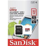 Ficha técnica e caractérísticas do produto Microsd Sandisk Ultra 32gb