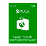 Ficha técnica e caractérísticas do produto Microsoft Gift Card R$ 30 - Xbox Live Brasil