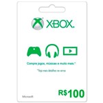Ficha técnica e caractérísticas do produto Microsoft Gift Card R 100 - Xbox Live Brasil