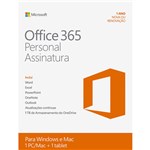 Ficha técnica e caractérísticas do produto Microsoft Office 365 Personal - para 1 Computador (PC ou Mac) e 1 Tablet ou Smartphone