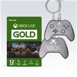 Ficha técnica e caractérísticas do produto Microsoft Xbox Live Gold - 12 Meses + Chaveiro