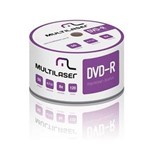 Ficha técnica e caractérísticas do produto Midia Dvd-R Vel. 08X - 50 Un. Shrink Imprimivel Branco