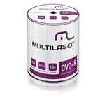 Ficha técnica e caractérísticas do produto Midia DVD-R Velocidade 16X com 100 Unidades - Dv037 - Multilaser