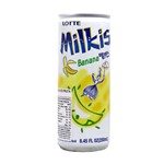 Ficha técnica e caractérísticas do produto Milkis Bebida Gaseificada Milk & Yogurt Flavor Banana - Lotte 250ml
