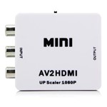 Ficha técnica e caractérísticas do produto Mini Adaptador Conversor AV para HDMI