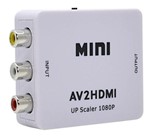 Ficha técnica e caractérísticas do produto Mini Adaptador Conversor 2av para Hdmi