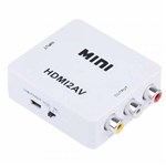 Ficha técnica e caractérísticas do produto Mini Adaptador Conversor Hdmi para Video Composto Rca AV - HDMI2AV - Exbom