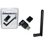 Mini Adaptador Wireless USB Wifi Knup 150mbps Antena Funciona em Receptores 7898594120548