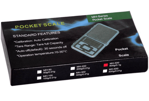Ficha técnica e caractérísticas do produto Mini Balança Pocket Digital de Alta Precisão de 0,1G a 500Gr - 5 Unida...