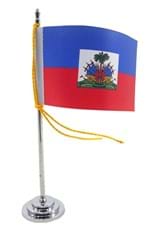 Ficha técnica e caractérísticas do produto Mini Bandeira de Mesa da Haiti 15 Cm Poliéster