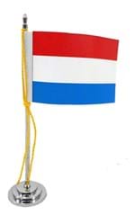 Ficha técnica e caractérísticas do produto Mini Bandeira de Mesa da Luxemburgo 15 Cm Poliéster