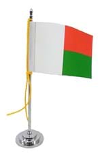 Ficha técnica e caractérísticas do produto Mini Bandeira de Mesa da Madagascar 15 Cm Poliéster