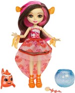 Ficha técnica e caractérísticas do produto Mini Boneca - Enchantimals Water - Conjunto Boneca e Bicho - Clarita Clownfish - Mattel