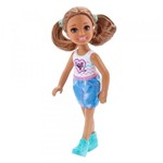 Ficha técnica e caractérísticas do produto Mini Boneca - Família da Barbie - Chelsea Club - Morena Djeans - Mattel
