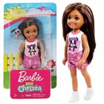 Ficha técnica e caractérísticas do produto Mini Boneca Família da Barbie Chelsea Morena Club Mattel