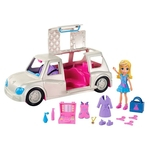 Ficha técnica e caractérísticas do produto Mini Boneca - Polly Pocket - Polly com Veículo - Limousine Fashion - Mattel