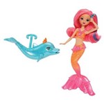 Ficha técnica e caractérísticas do produto Mini Boneca Sereia Barbie e a Sereia das Pérolas - Rosa e Laranja - Mattel