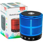 Mini Caixa de Som Portátil Speaker Ws-887 - Azul AZUL