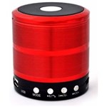 Ficha técnica e caractérísticas do produto Mini Caixa de Som Portátil Speaker Ws-887 - Vermelho