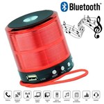 Ficha técnica e caractérísticas do produto Mini Caixa de Som Portátil Speaker Ws-887 Vermelho