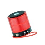 Ficha técnica e caractérísticas do produto Mini Caixa de Som Speaker com Bluetooth e Usb - Vermelha