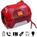 Ficha técnica e caractérísticas do produto Mini Caixa Som Bluetooth Bazooca Usb/sd/fm/bt 10W Red